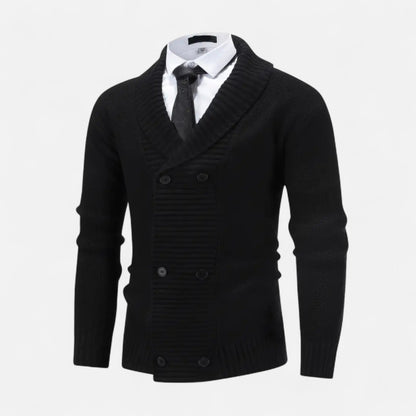 Harrington | Men’s Thick Knit Button-Up Cardigan