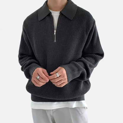 Harrington | Men’s Slim-Fit Half-Zip Knit Sweater
