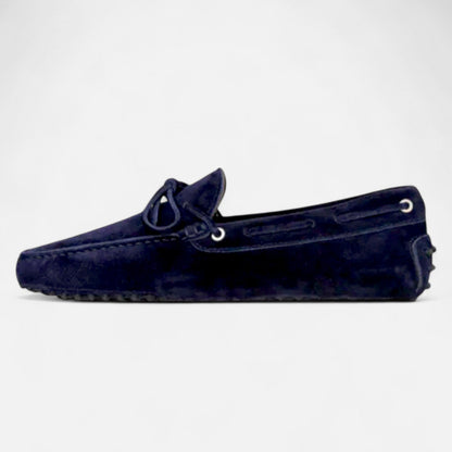 Harrington | Navy Suede Loafers – Relaxed Elegance, Premium Finish