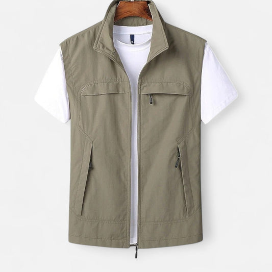 Harrington | Lightweight Short-Sleeve Vest for Men – Quick-Drying, Functional & Elegant Style