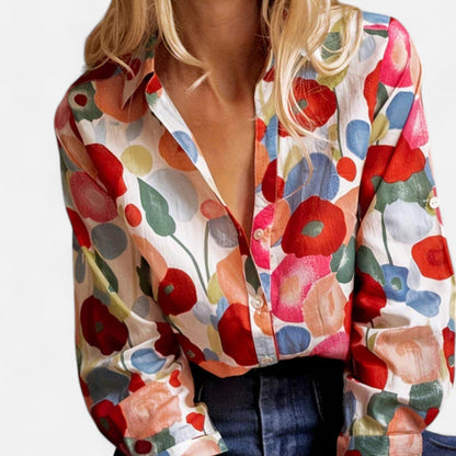 Harrington | Floral Blouse for Women – Graphic Freshness, Delicate Elegance